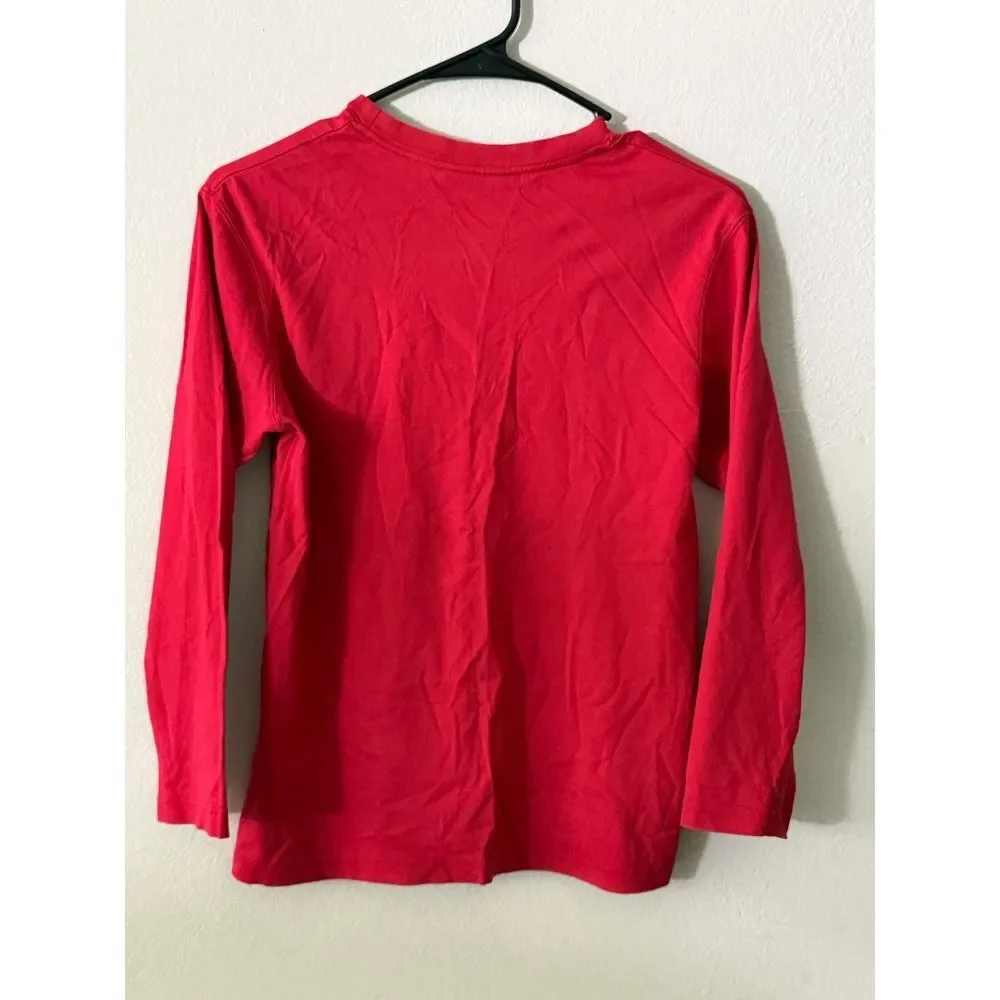 World Industries Red Long Sleeve T-Shirt Skull Graphic Top Size 12 NWOT MINT